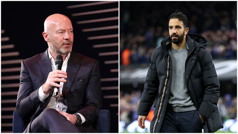 Alan Shearer and Ruben Amorim (©Getty Images)