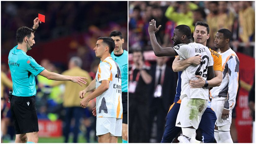 The moment of Rudiger's red card (©Gallo Images/AFP)