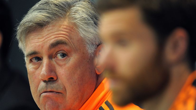 Ancelotti and Xabi Alonso during their time at Santiago Bernabeu (©Denis Doyle/Getty Images)