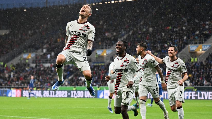 Alex Grimaldo celebrating the goal (©Getty Images)