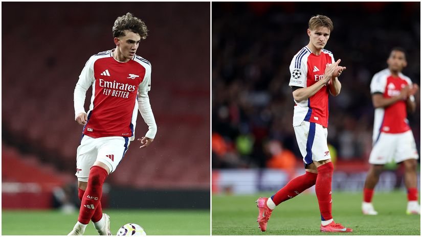 Max Dowman and Martin Odegaard (©Getty Images)