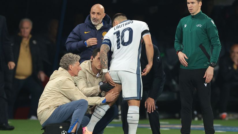 Lautaro Marinez's injury (©Gallo Images)
