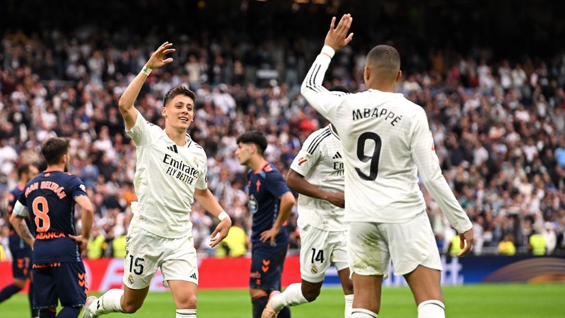 Madrid's men of the match - Guler & Mbappe (©Denis Doyle/Getty Images)