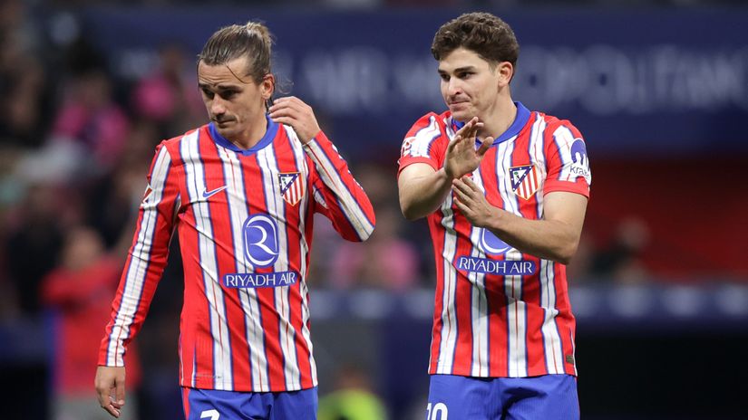 Antoine Griezmann and Julian Alvarez (©Getty Images)