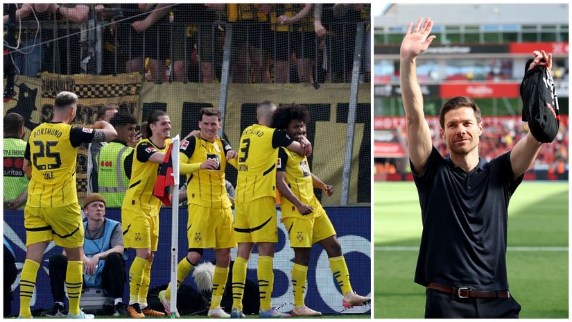 Dortmund players slightly spoiled Xabi Alonso's farewell game at BayArena (©Lars Baron/Getty Images)