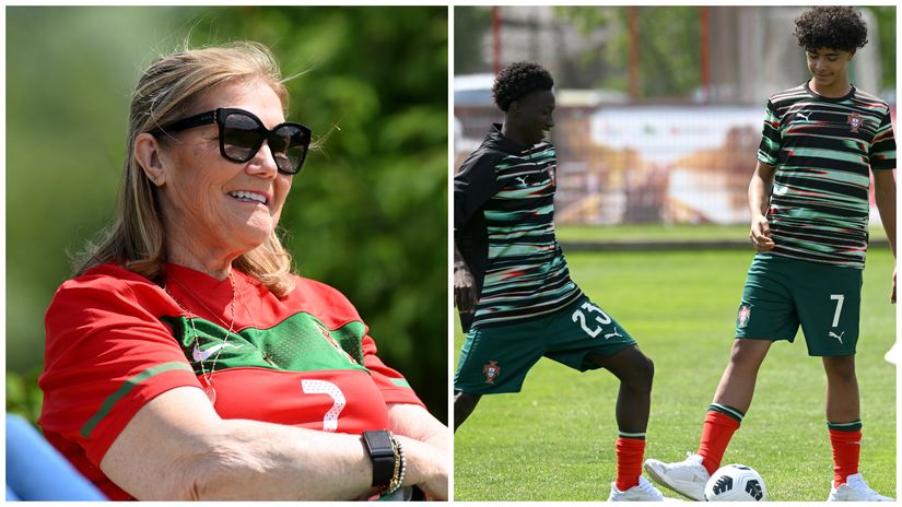 Cristiano Ronaldo Jr makes Portugal debut in front of his granny