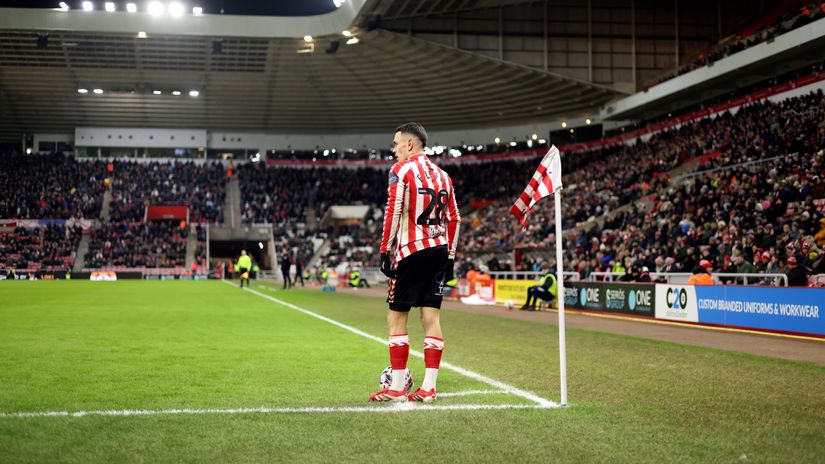 Stadium of Light and the advertising board in the back, which is now much closer (©Getty images)