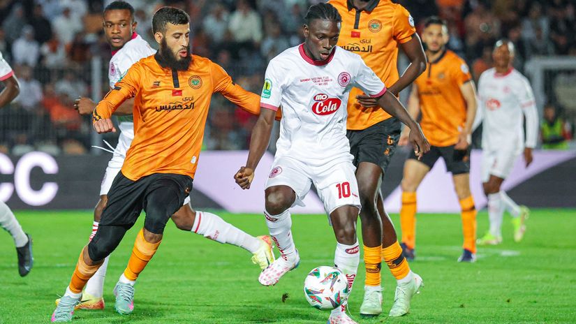 Action between Simba and Berkane © Simba SC X account