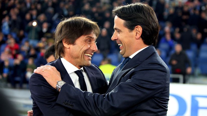 Antonio Conte and Simone Inzaghi (©Gallo Images)