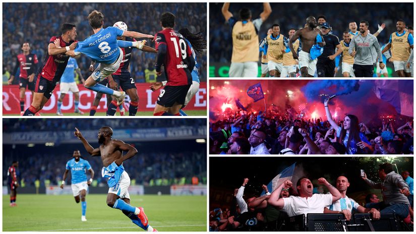 Historic moments and epic celebration in Naples (©Francesco Pecoraro/Getty Images/Reuters/Yara Nardi/Remo Casilli/Matteo Ciambelli/Gallo Images)