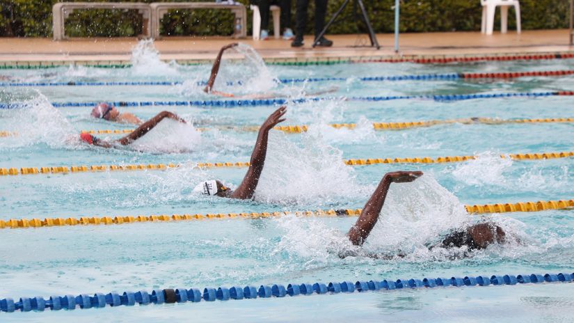 Action at the Kenya Aquatics National Championships/Mozzart Sport