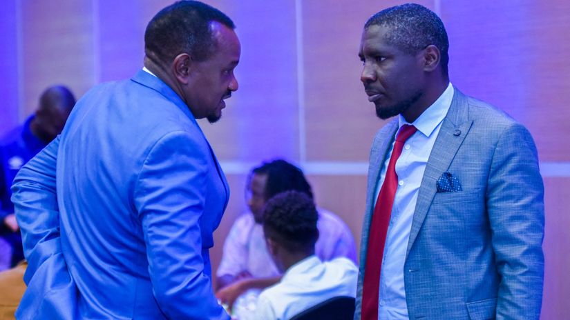 Dan Shikanda (L) and Ronald Namai © AFC Leopards