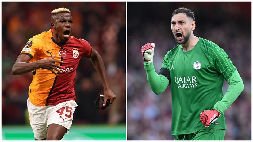 Osimhen and Donnarumma (©Getty Images)