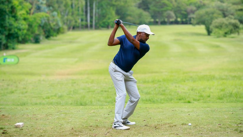 Jessy Ndegwa, Club Chairman, Ruiru Sports Club in action during the KCB East Africa Golf Tour held at Ruiru Sports Club on June 7, 2025 © KCB Golf Tour