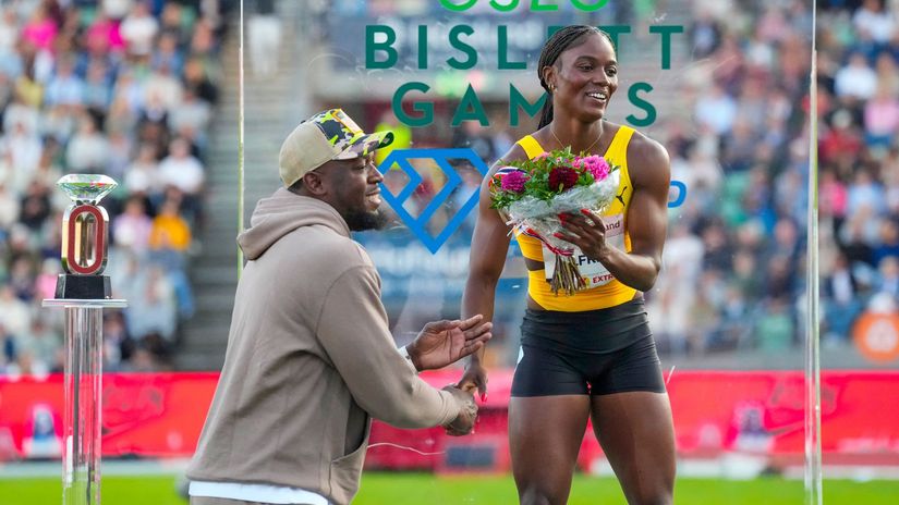 Usain Bolt, Julien Alfred © AFP