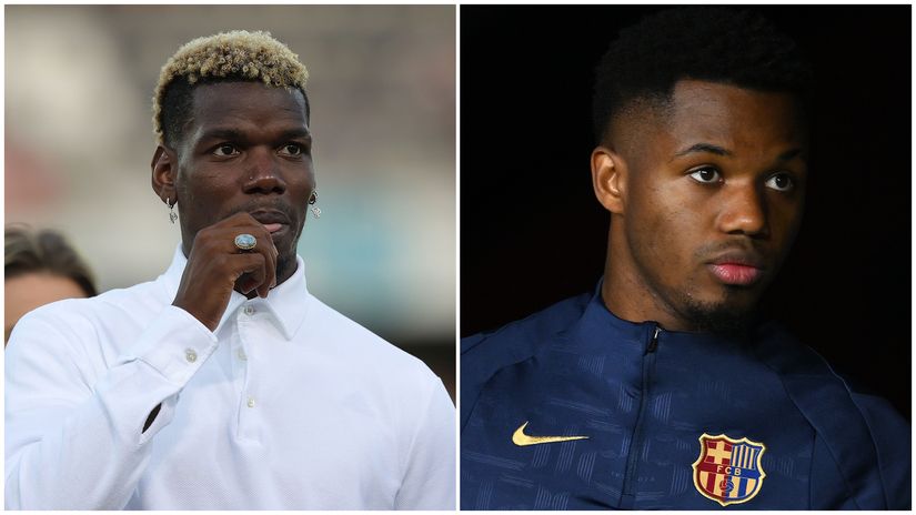 Paul Pogba and Ansu Fati (©Getty Images)