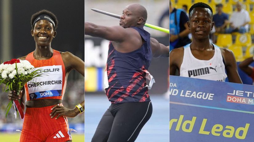 Nelly Chechirchir/Julius Yego/Faith Cherotich ©AFP