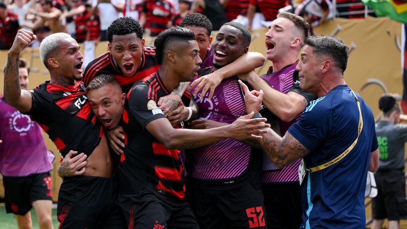 Flamengo players celebrating (©Getty Images)