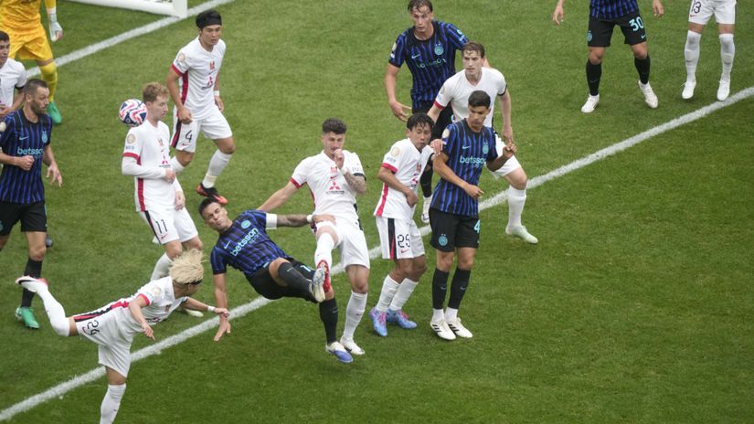 Lautaro Martinez scoring the goal (©Gallo Images)