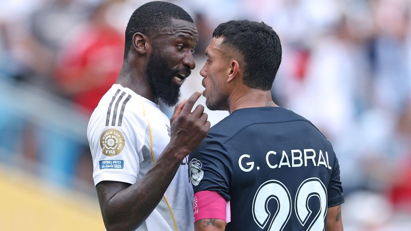 Rudiger and Cabral face off (©Richard Pelham/Getty Images)