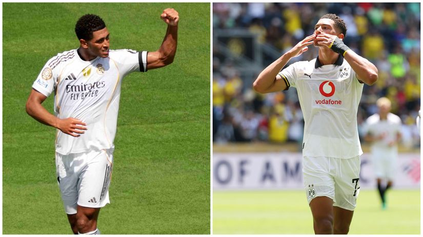 Jude & Jobe Bellingham celebrate their maiden FIFA Club World Cup goals (©Getty Images)
