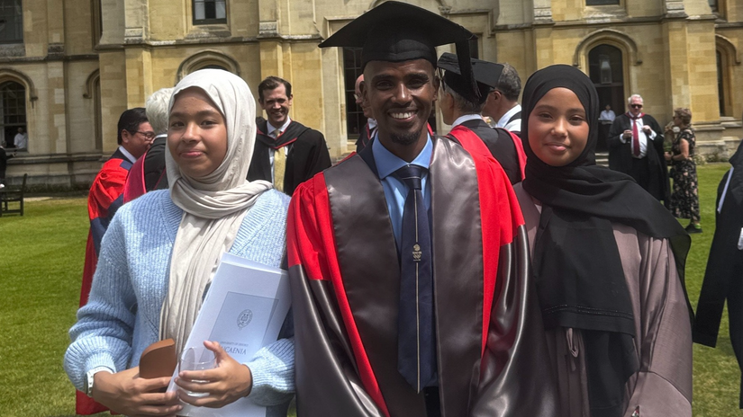 Full-circle moment for Sir Farah is awarded by leading University