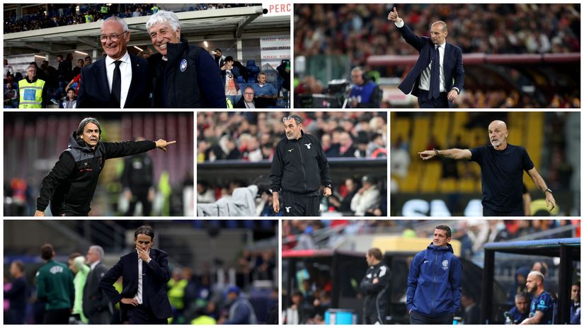 Some of the managers riding the "carousel" (©Getty Images)