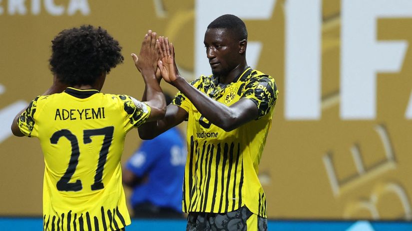 Dortmund's match winners - Adeyemi & Guirassy (©AFP)