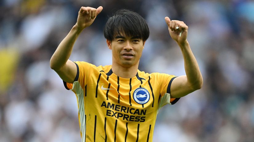 Kaoru Mitoma (©Mike Hewitt/Getty Images)