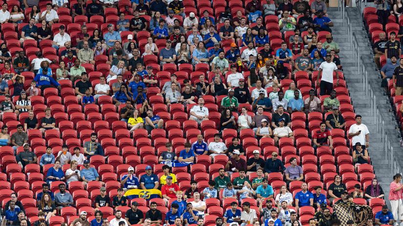 A half-empty stand at one of the FIFA Club World Cup matches (©Simon Bruty/Anychance/Getty Images/Gallo Images)