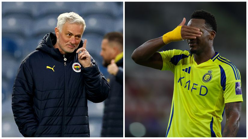Jose Mourinho and Jhon Duran (©Getty images)