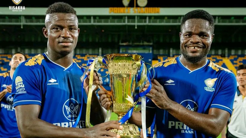 First trophy for Harambee Stars striker in Cambodia