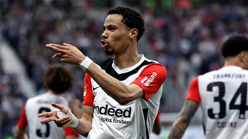 Hugo Ekitike (©Christof Koepsel/Getty Images)