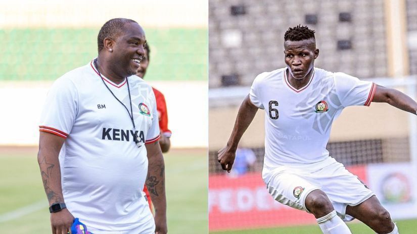 Benni McCarthy and Anthony Akumu © courtesy