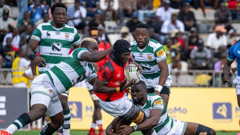 Action between Simbas and Sables © Kenya Rugby X account