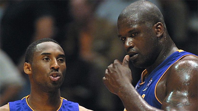 Kobe and Shaq back in the day (©AFP)