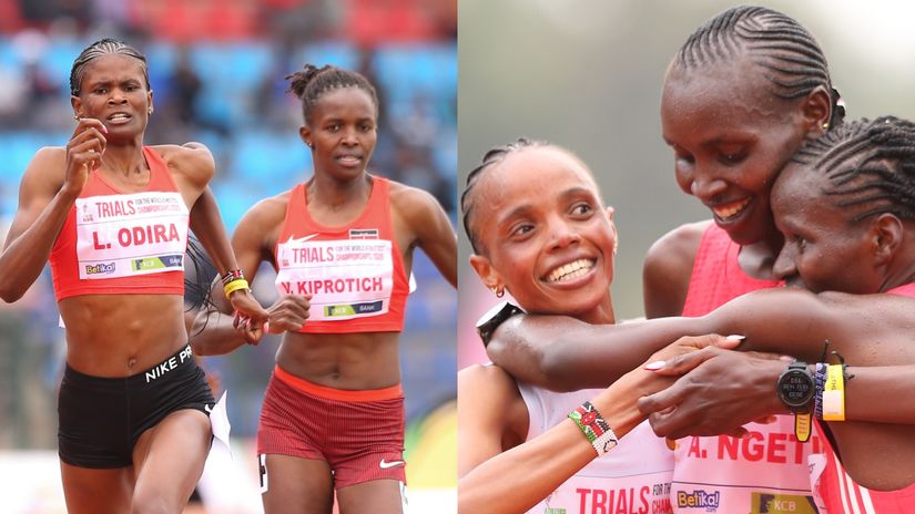 Athletes during the trials at Ulinzi Complex © Mozzart Sport