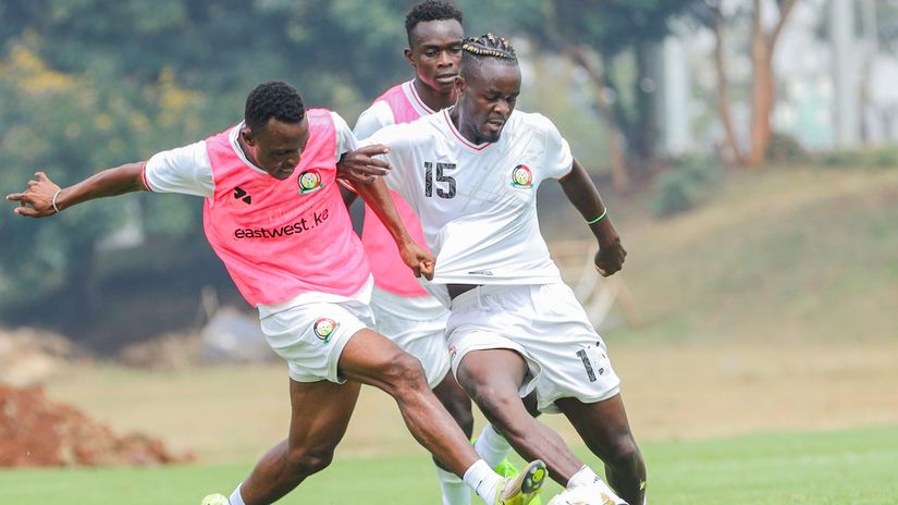 Felix Oluoch (no 15) © Harambee Stars