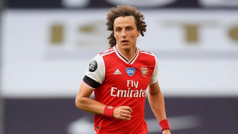 David Luiz in action for Arsenal in 2020 (©Michael Regan/Getty Images)