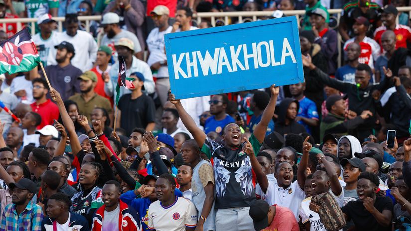 Kenyan fans vs Gabon/ SportPicha