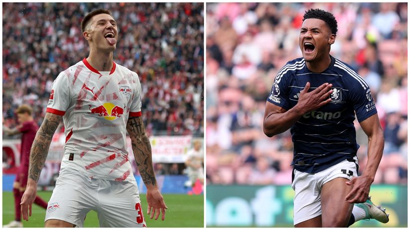 Benjamin Sesko & Ollie Watkins (©Getty Images)