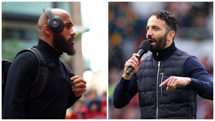 Bryan Mbeumo and Ruben Amorim (©Getty images)