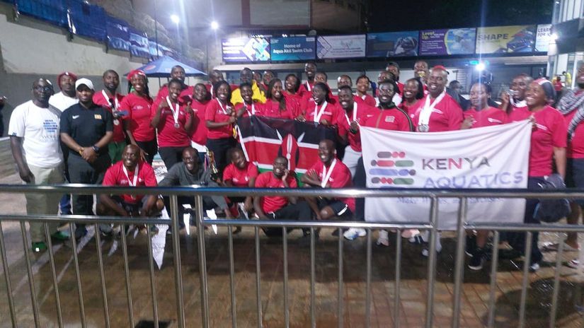 FILE: Kenya's masters team ©Kenya Aquatics