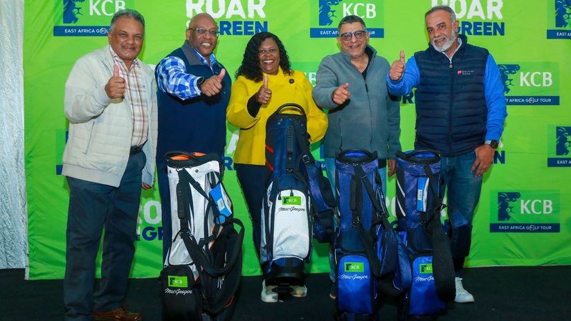 Winning team in Sigona ©KCB East Africa Golf Tour