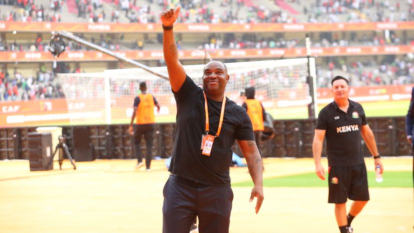 Benni McCarthy after Kenya's win over Zambia on Sunday ©Mozzart Sport
