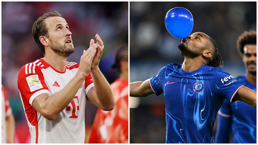 Harry Kane and Christopher Nkunku (©Getty Images)