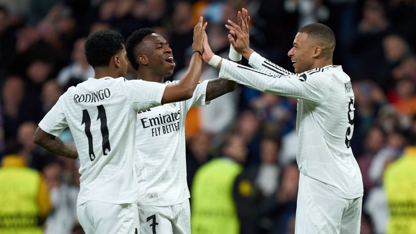 Rodrygo, Vinicius and Mbappe (©Getty Images)