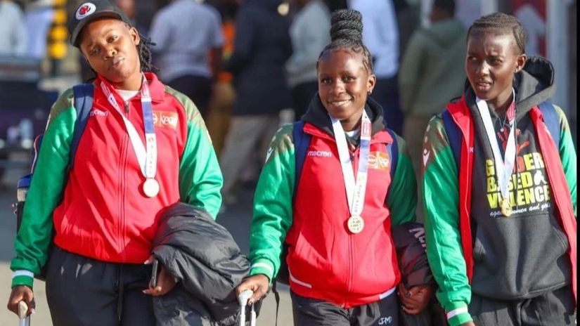 Part of Kenyan team at the Homeless World Cup © courtesy