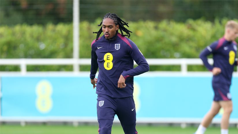Djed Spence at Three Lions training (©Carl Recine/Getty Images)