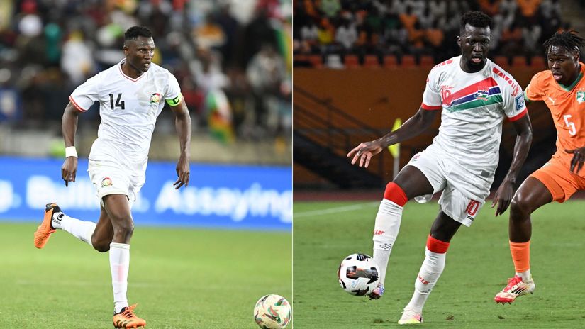 Michael Olunga, Musa Barrow © Gallo Images, AFP